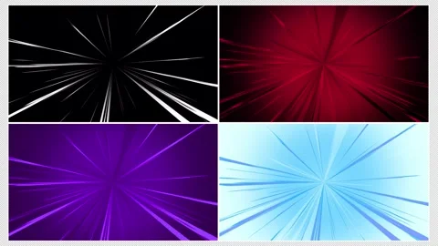 Dynamic Speed Lines Radial Zoom Video Background Pack, Abstract Motion Video stock 321251667