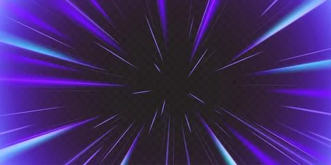 Dynamic speed ray anime background Stock Illustration
