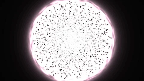 Dynamic Sphere with Fluid Gradient and Light Effects Video stock 291077987