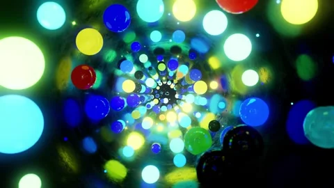 Dynamic sphere with neon light background playing in a loop Stock Footage 340112057