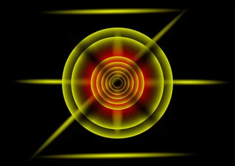 Dynamic spheres with the letter z. Illustrazione stock