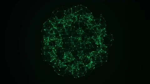 Dynamic spherical structure Stock Footage 270042829