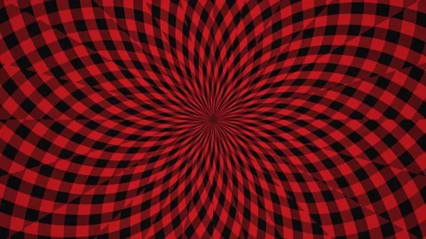 Dynamic spiral pattern with red and black colors Stock Footage 339489337