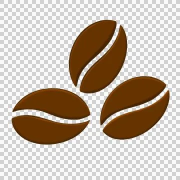 Dynamic splash of coffee with beans. Stock-Illustration