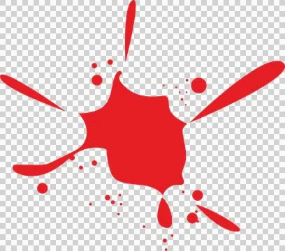 A dynamic splash of vibrant crimson creates a striking visual against a sta.. Stock Illustration