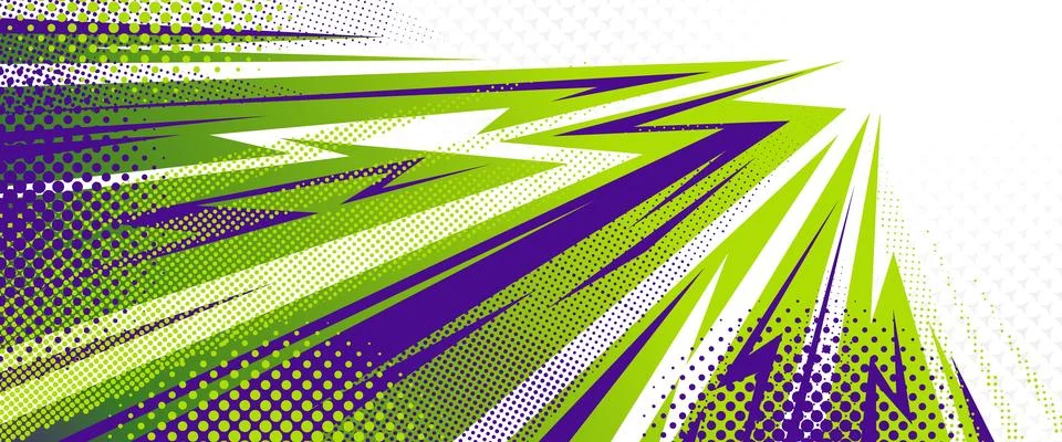 Dynamic sport background with halftone pattern Stock Illustration