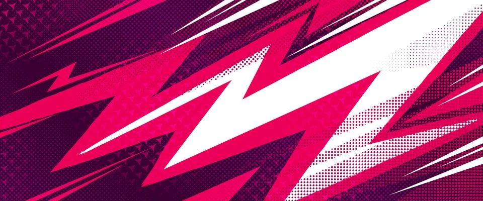 Dynamic sport background with halftone patterns Stock Illustration
