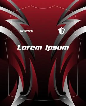 Dynamic Sports Jersey Template Ilustración de archivo