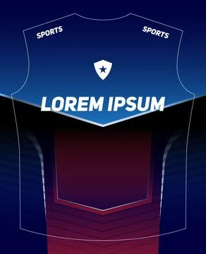 Dynamic Sports Jersey Template Stock Illustration