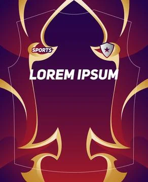 Dynamic Sports Jersey Template Stock Illustration