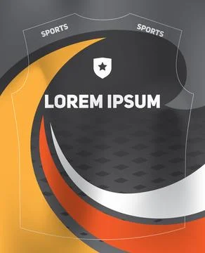 Dynamic Sports Jersey Template Ilustración de archivo