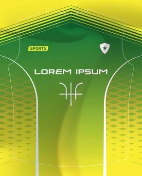 Dynamic Sports Jersey Template Stock Illustration