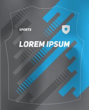 Dynamic Sports Jersey Template Ilustración de archivo