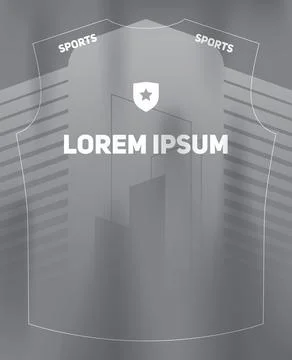 Dynamic Sports Jersey Template Stock Illustration
