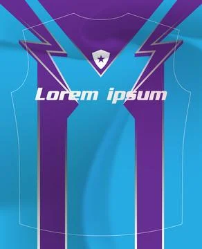 Dynamic Sports Jersey Template Ilustración de archivo