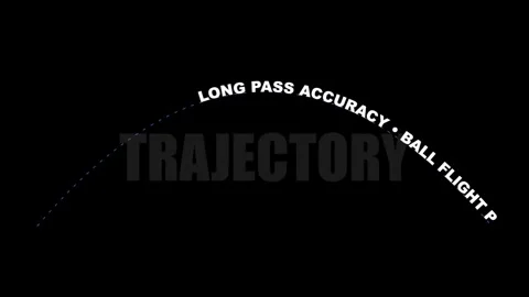 Dynamic Sports Pass Trajectory Animation Showing Ball Flight Path Accuracy .. 库存影片 330280220