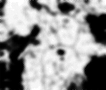 Dynamic Square Halftone Texture, black and white dots background Stockillustratie