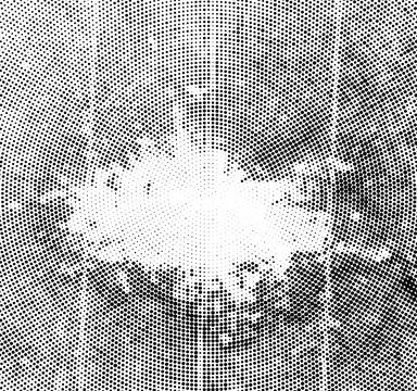 Dynamic Square Halftone Texture, black and white dots background Stock Illustration