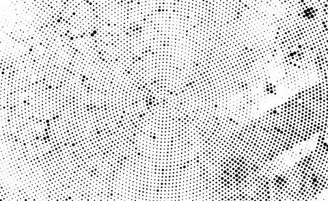 Dynamic Square Halftone Texture, black and white dots background Stock Illustration