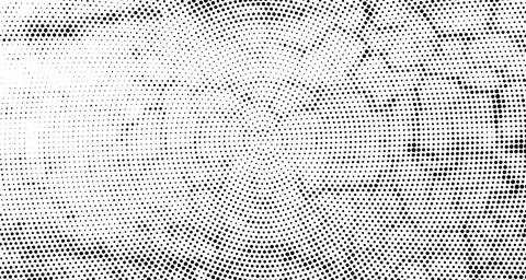 Dynamic Square Halftone Texture, black and white dots background Stock Illustration