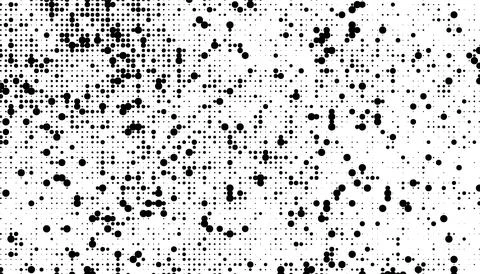 Dynamic Square Halftone Texture, black and white dots background Stock Illustration