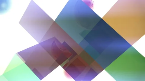 Dynamic Square Planes and Spheres Background HD Stock Footage 41268843