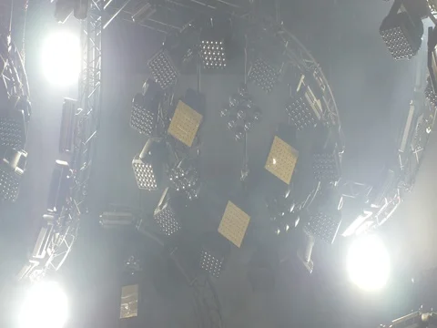 Dynamic Stage Light Show Stock Footage 74816369