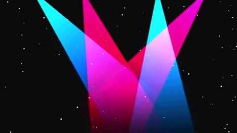 Dynamic Stage Lights pulsing with vibrant blue and pink hues against a spec.. Vídeos de archivo 345602320