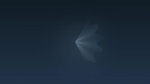 Dynamic Starburst Expansion on Blue Background Stock Footage 325539564