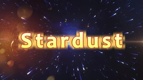 Dynamic stardust title animation with exploding light streaks with out focus Stock Footage 345128242