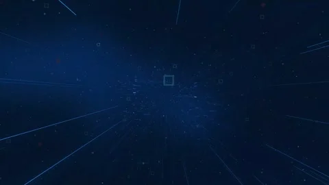 Dynamic Stargate: Vortex of Technological Quantum Space Exploration Imagery Stock Footage 341374771
