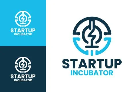 Dynamic Startup Incubator Logo Illustrazione stock