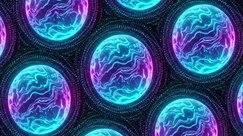 Dynamic Stellar Particle Motion, Abstract Planet Zoom Animation Stock Footage 315609935