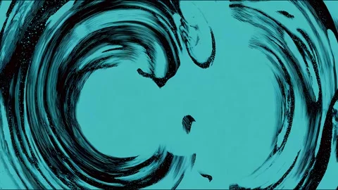 Dynamic stopmotion waves in abstract artistic animation loop Stock Footage 315411055