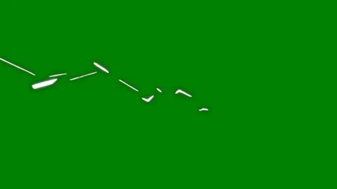 A dynamic streak of blue and white light flashing across a green screen Видео 301387500