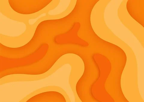 Dynamic style banner design. Orange elements with fluid gradient. Creative .. Stock Illustration