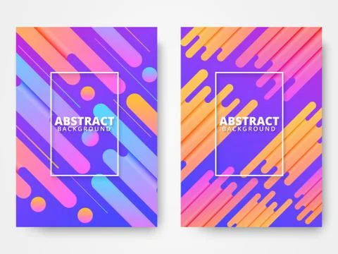 Dynamic style poster design concept Stock Illustration