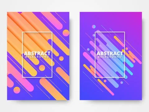 Dynamic style poster design concept Stock Illustration