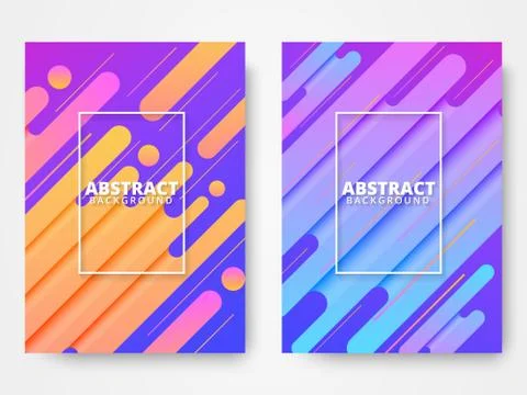 Dynamic style poster design concept Stock Illustration