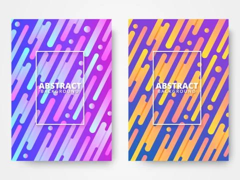 Dynamic style poster design concept Stock Illustration