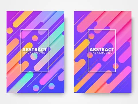 Dynamic style poster design concept Stock Illustration