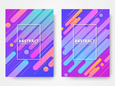 Dynamic style poster design concept Stock Illustration