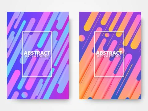 Dynamic style poster design concept Stock Illustration