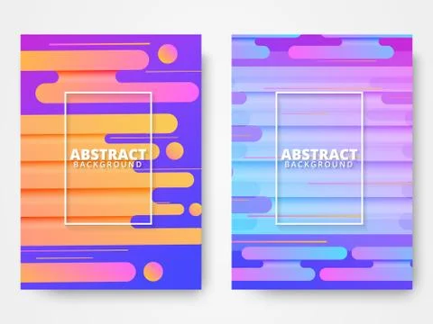 Dynamic style poster design concept Stock Illustration