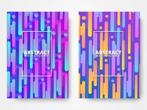 Dynamic style poster design concept Stock Illustration