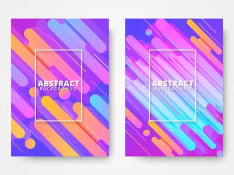 Dynamic style poster design concept Stock Illustration