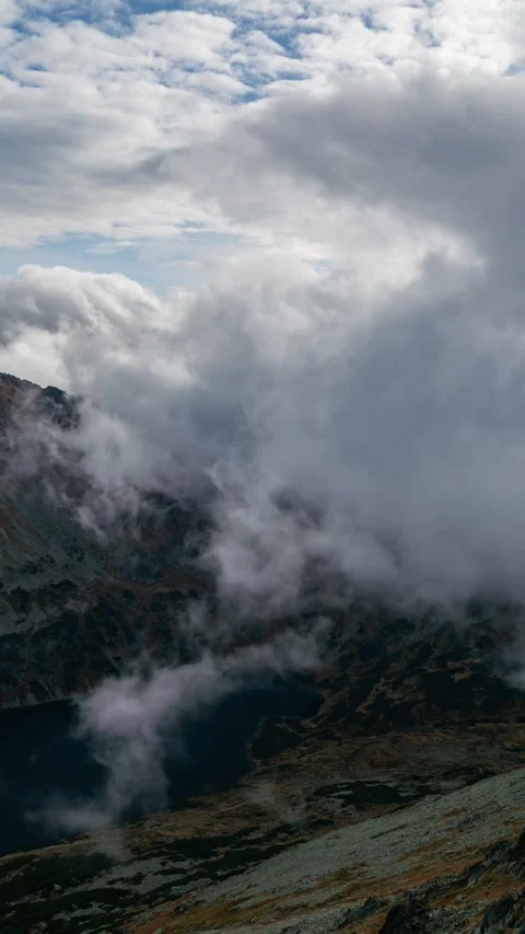 Dynamic Summer Timelapse of Tatra Landscape with Climatic Change Stock Footage 309655842