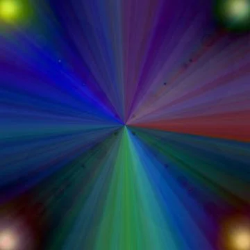 Dynamic Sunburst Light Effect with Radial Spectrum Beams Stock Illustration
