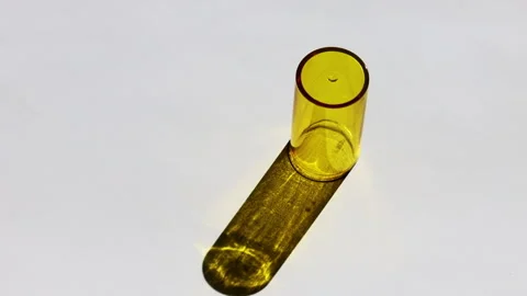 Dynamic Sunlight Through Yellow Geometric Cylinder Objects Stock Footage 305072234