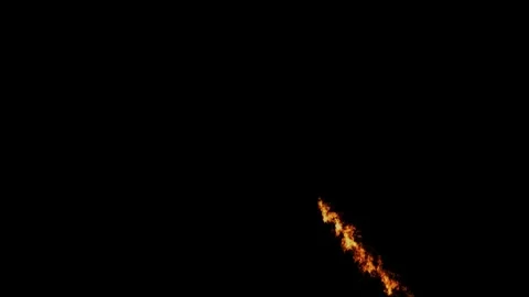 Dynamic Surface Fire Compositing Element against black Stock Footage 325428015